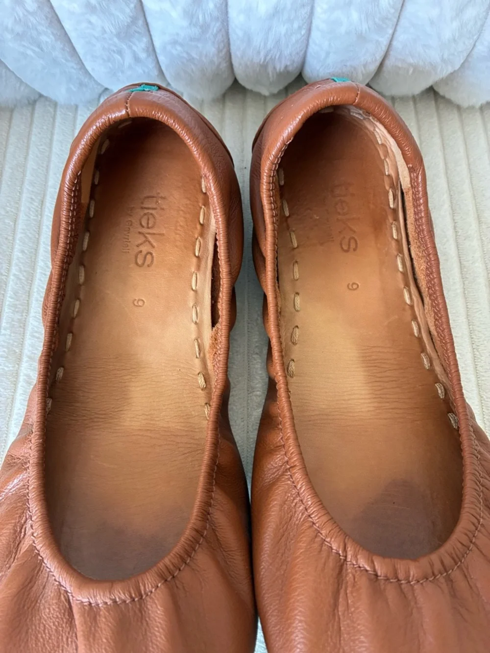 Host Pick🎉 Tieks Chestnut Leather Ballet Flats - Picture 3 of 7